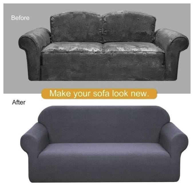 Universal Sofa Cover Elastic Cover – 65% OFF Today! Home Goods Universal Sofa Cover Elastic Cover - 65% OFF Today! Home Goods