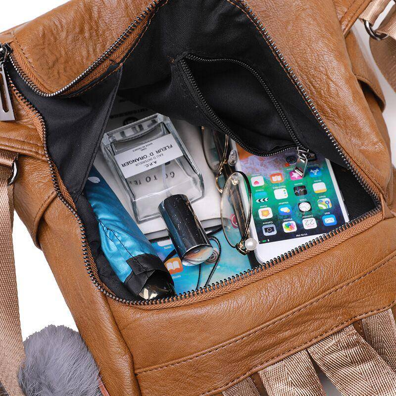 Anti-Theft Multifunction Leather Backpack Backpacks & Bags Anti-Theft Multifunction Leather Backpack Backpacks & Bags