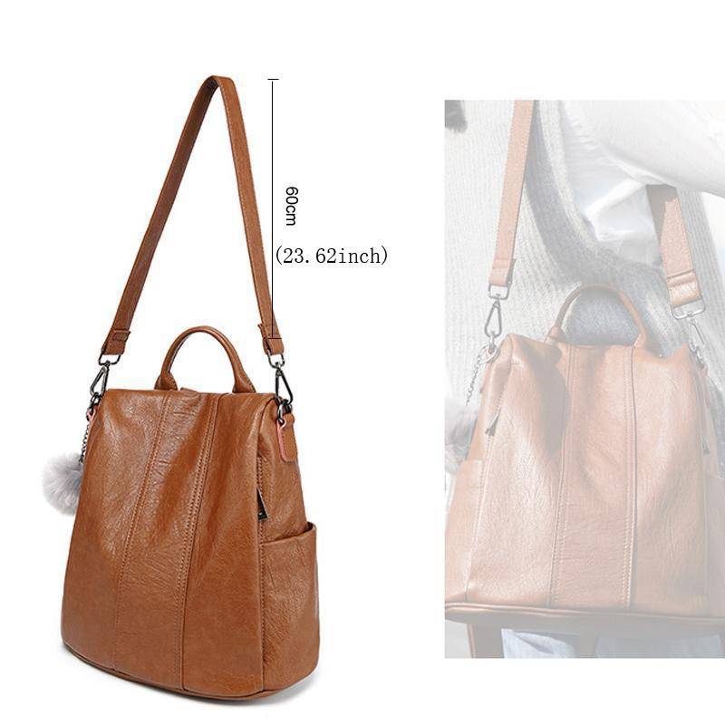 Anti-Theft Multifunction Leather Backpack Backpacks & Bags Anti-Theft Multifunction Leather Backpack Backpacks & Bags