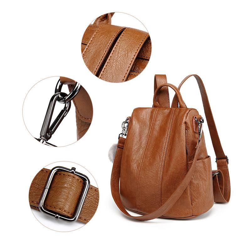 Anti-Theft Multifunction Leather Backpack Backpacks & Bags Anti-Theft Multifunction Leather Backpack Backpacks & Bags