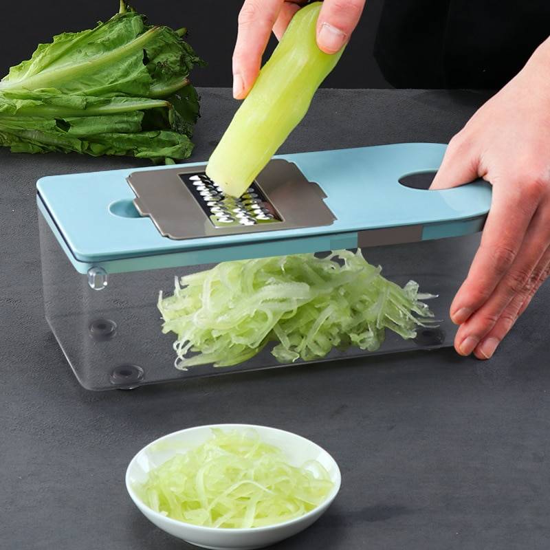Vegetable Chopper With 8 Replaceable Cutters Home Goods Vegetable Chopper With 8 Replaceable Cutters Home Goods