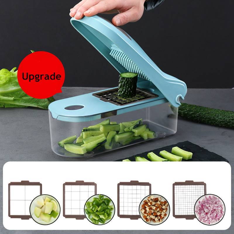 Vegetable Chopper With 8 Replaceable Cutters Home Goods Vegetable Chopper With 8 Replaceable Cutters Home Goods