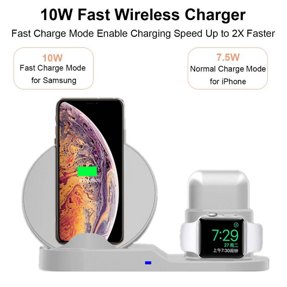 3-in-1 Wireless Charging Dock Station Phone Accessories 3-in-1 Wireless Charging Dock Station Phone Accessories