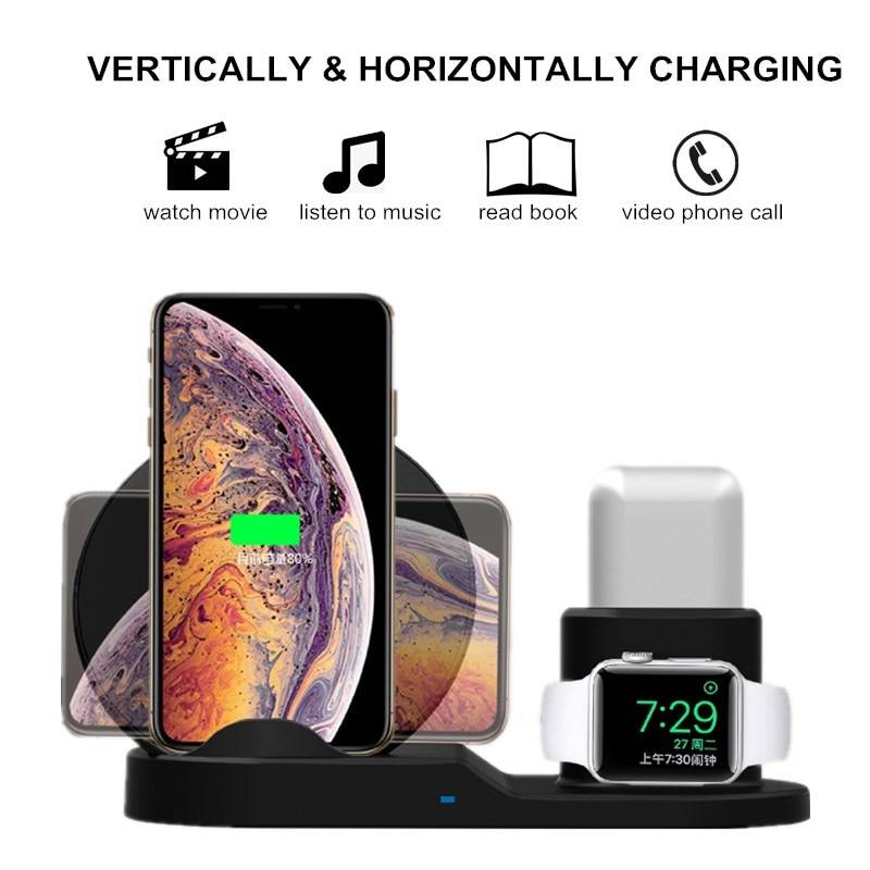 3-in-1 Wireless Charging Dock Station Phone Accessories 3-in-1 Wireless Charging Dock Station Phone Accessories