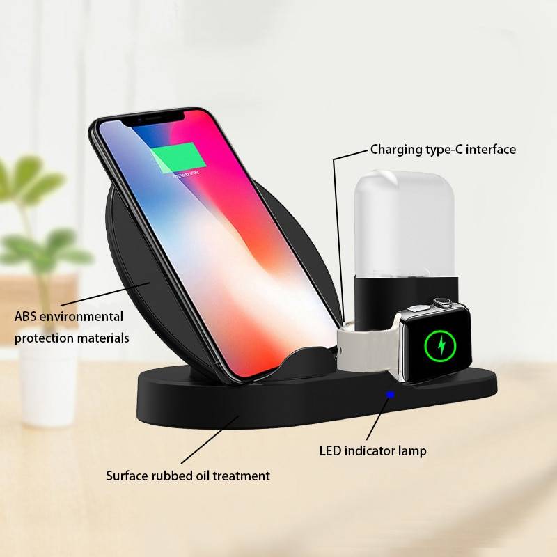 3-in-1 Wireless Charging Dock Station Phone Accessories 3-in-1 Wireless Charging Dock Station Phone Accessories