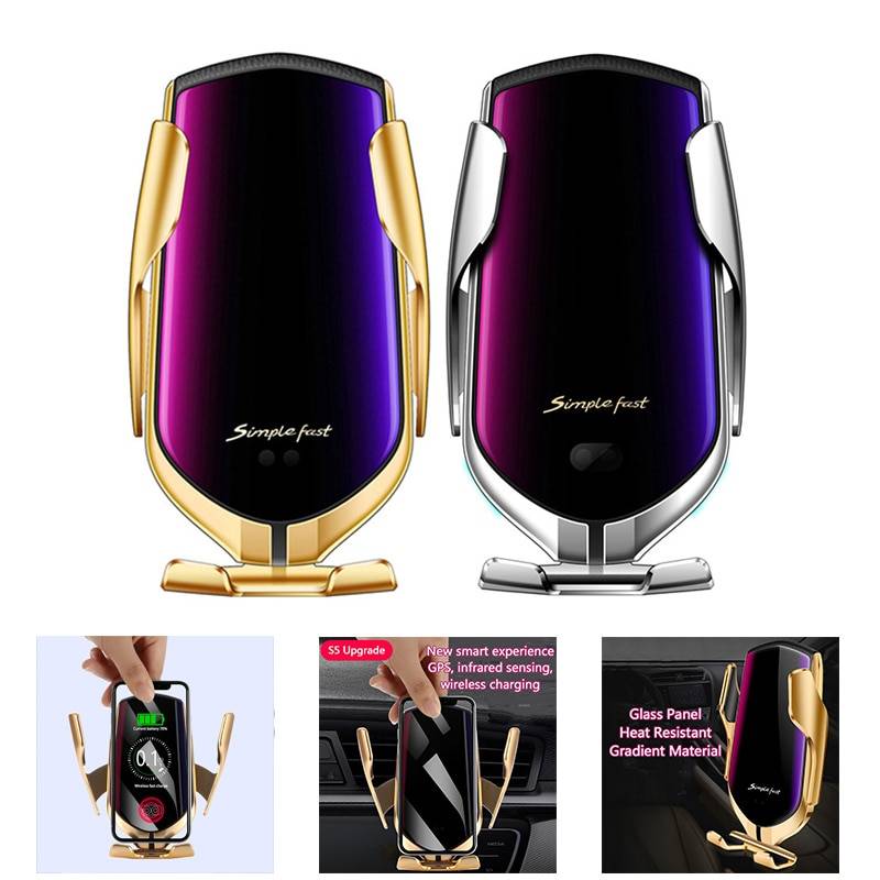 Smart Induction Car Phone Holder With Wireless Charger Phone Accessories Smart Induction Car Phone Holder With Wireless Charger Phone Accessories