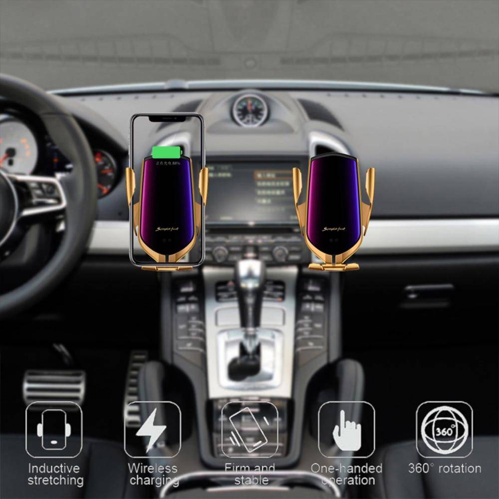 Smart Induction Car Phone Holder With Wireless Charger Phone Accessories Smart Induction Car Phone Holder With Wireless Charger Phone Accessories