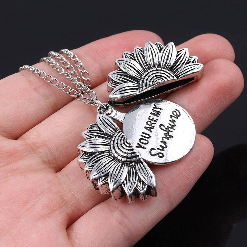 You Are My Sunshine Sunflower Pendant Necklace Jewelry You Are My Sunshine Sunflower Pendant Necklace Jewelry