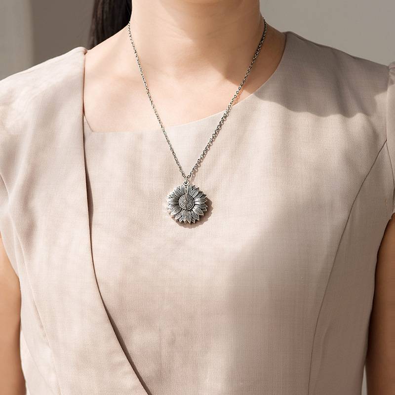 You Are My Sunshine Sunflower Pendant Necklace Jewelry You Are My Sunshine Sunflower Pendant Necklace Jewelry