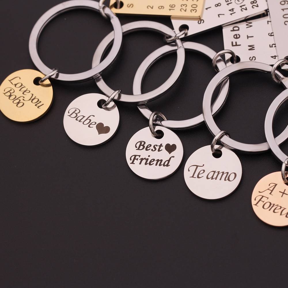Personalized Love Calendar Keychain Jewelry Personalized Love Calendar Keychain Jewelry