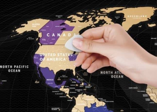 Deluxe Scratch Off World Map Home Goods Deluxe Scratch Off World Map Home Goods