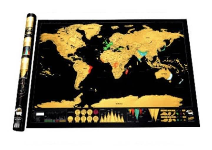 Deluxe Scratch Off World Map Home Goods Deluxe Scratch Off World Map Home Goods
