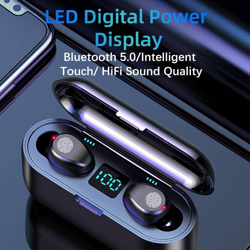 F9 TWS Bluetooth 5.0 Wireless Earbuds Consumer Electronics F9 TWS Bluetooth 5.0 Wireless Earbuds Consumer Electronics